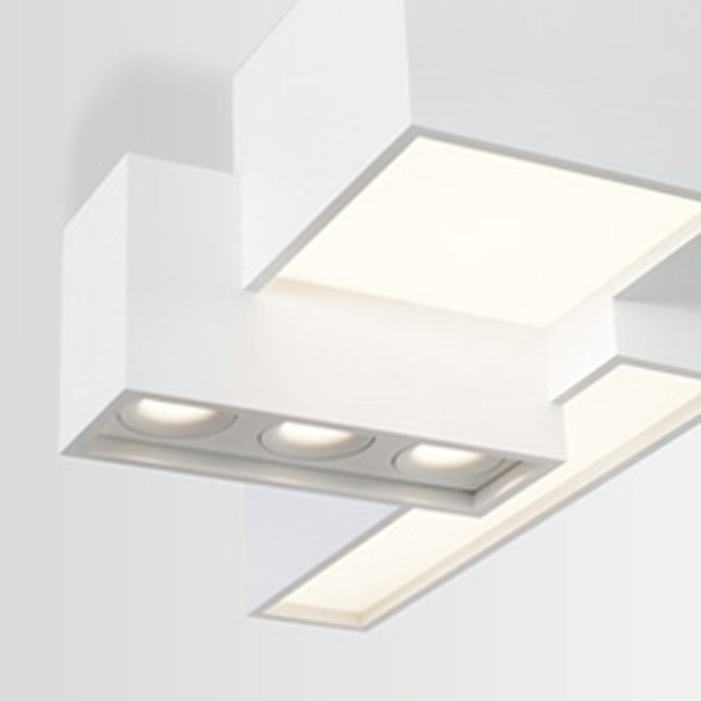 Wever&Ducre 132464B4 BEBOW 4.0 LED OPAL+SPOT DIM B накладной потолочный светильник