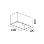 Иконка Wever&Ducre 146264B2 BOX CEILING 2.0 LED DIM B накладной потолочный светильник