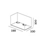 Иконка Wever&Ducre 146220B0 BOX CEILING 2.0 PAR16 B накладной потолочный светильник