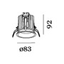 Иконка Wever&Ducre 112161B5 DEEP 1.0 LED 3000K B встравиевый потолочный светильник