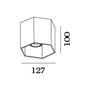 Иконка Wever&Ducre 146520B0 HEXO CEILING 1.0 PAR16 B накладной потолочный светильник